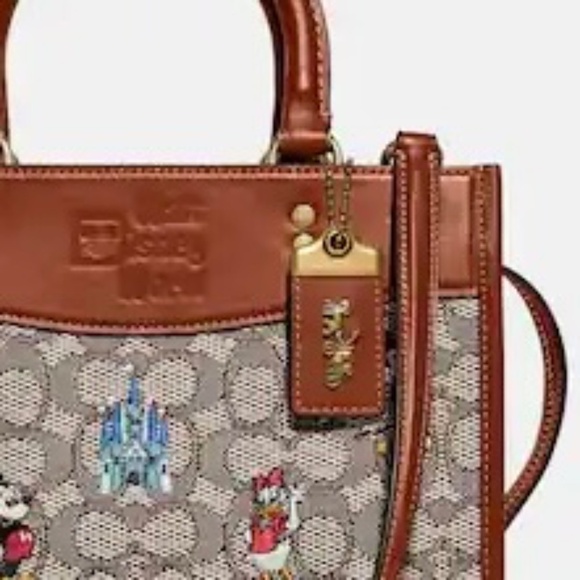 Coach Brown and Tan Crossbody Bag with Disney Design - Picture 6 of 15